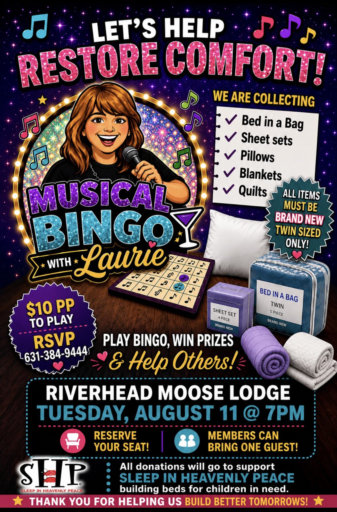 MUSICAL BINGO AUGUST
